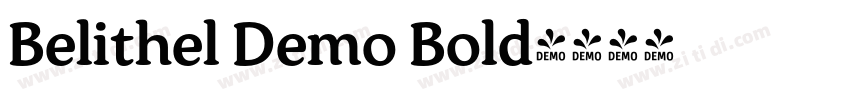 Belithel Demo Bold字体转换